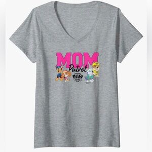 Womens PAW Patrol Mom Patrol V-Neck T-Shirt S